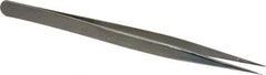 Value Collection - 5-11/16" OAL Diamond Tweezers - Fine Point - Caliber Tooling