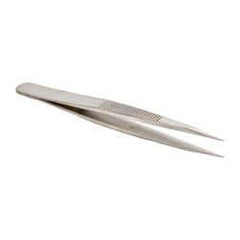 Value Collection - 4-3/8" OAL AC-SA Precision Tweezers - Heavy Tip with Serrated Shank - Caliber Tooling