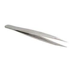 Value Collection - 4-3/4" OAL OO-SS Precision Tweezers - Very Strong, Heavy Tip & Shank - Caliber Tooling