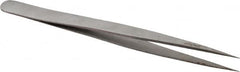 Value Collection - 5-5/16" OAL SS-SS Precision Tweezers - Long & Slim for Inside Reach - Caliber Tooling