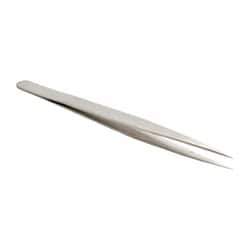 Value Collection - 5-5/16" OAL SS-SA Precision Tweezers - Long & Slim for Inside Reach - Caliber Tooling