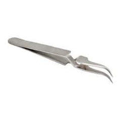 Value Collection - 4-11/32" OAL N7 Reverse Action Tweezers - Curved Fine Point - Caliber Tooling