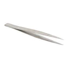 Value Collection - 4-1/4" OAL Stainless Steel Assembly Tweezers - Thin, Fine, Light Point - Caliber Tooling
