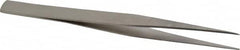 Value Collection - 4-1/4" OAL Assembly Tweezers - Thin, Fine, Light Point - Caliber Tooling