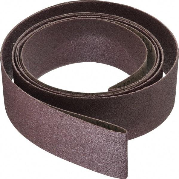 3M - 2" Wide x 132" OAL, 60 Grit, Aluminum Oxide Abrasive Belt - Aluminum Oxide, Medium, Coated, X Weighted Cloth Backing, Series 341D - Caliber Tooling