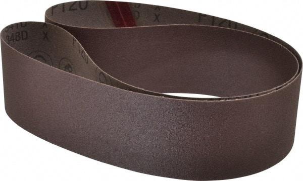 3M - 2-1/2" Wide x 48" OAL, 120 Grit, Aluminum Oxide Abrasive Belt - Aluminum Oxide, Fine, Coated, X Weighted Cloth Backing, Series 341D - Caliber Tooling