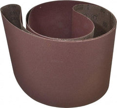 3M - 8" Wide x 107" OAL, 80 Grit, Aluminum Oxide Abrasive Belt - Aluminum Oxide, Medium, Coated, X Weighted Cloth Backing, Series 341D - Caliber Tooling