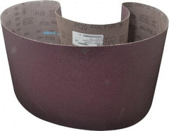 3M - 10" Wide x 70-1/2" OAL, 120 Grit, Aluminum Oxide Abrasive Belt - Aluminum Oxide, Fine, Coated, X Weighted Cloth Backing, Series 341D - Caliber Tooling