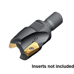 Kennametal - 32mm Cut Diam, 40mm OAL, Indexable Square Shoulder End Mill - M16 Modular Connection, 0° Lead Angle - Caliber Tooling