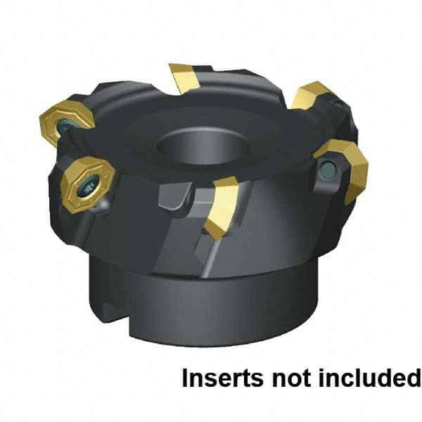 Kennametal - 50mm Cut Diam, 22mm Arbor Hole Diam, Indexable Square-Shoulder Face Mill - Caliber Tooling