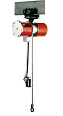 CM - 1 Ton Load Limit, 10' Max Height Hook Mount Air Hoist - 70 SCFM at 90 PSI, 16-3/4" Min Headroom, Pendant Control - Caliber Tooling