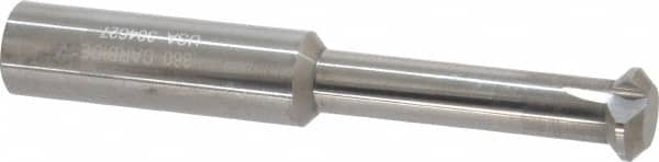 Accupro - 0.36" Cutter Head Diam, 1/32" Flat Width, 2-1/2" OAL, Solid Carbide, Single Right Hand Back Chamfer - Caliber Tooling