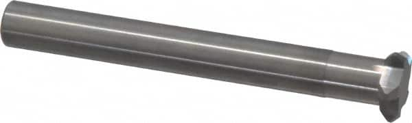 Accupro - 1/2" Cutter Head Diam, 1/32" Flat Width, 2-1/2" OAL, Solid Carbide, Single Right Hand Back Chamfer - Caliber Tooling