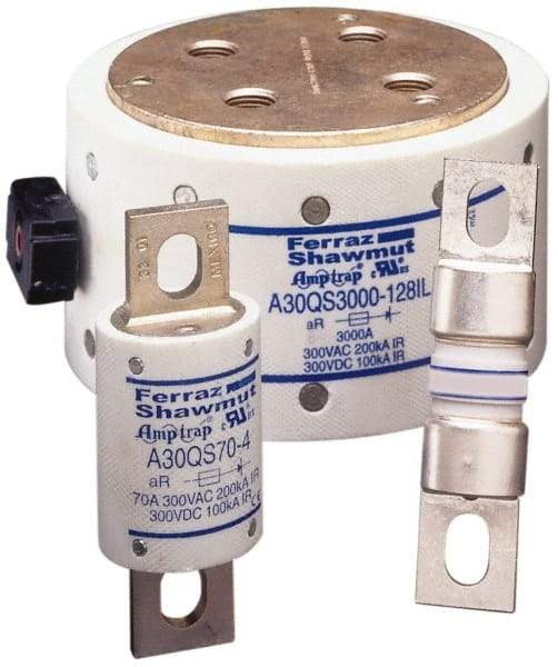 Ferraz Shawmut - 300 VAC/VDC, 15 Amp, Fast-Acting Semiconductor/High Speed Fuse - Clip Mount, 51mm OAL, 100 at DC, 200 at AC kA Rating, 9/16" Diam - Caliber Tooling