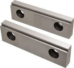 Value Collection - 6" Wide x 1-3/4" High x 18mm Thick, Step Vise Jaw - Steel, Fixed Jaw - Caliber Tooling