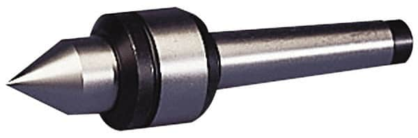 Value Collection - MT3 Taper Shank, Live Center - 2,000 Max RPM, 32mm Point Diam, 175mm Point Length, 500 Lb Max Workpc, Standard Point - Caliber Tooling