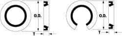 Thomson Industries - 1/4" Diam, Stainless Steel Bearing Closed External Seal for Fixed Diameter Housings - 1/8" Wide x 1/2" Outside Diam - Caliber Tooling