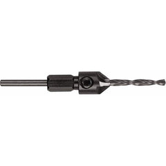 DeWALT - 3/4" Cutter Diam, 11/64" Drill Compatibility, 3-1/2" Overall Length, Adjustable Depth Drill Countersink - Caliber Tooling