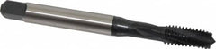 Emuge - 3/8-16 UNC 3 Flute 2BX Modified Bottoming Spiral Flute Tap - Cobalt, Oxide Finish, 3.937" OAL, Right Hand Flute, Right Hand Thread, Series Rekord D-Ti - Caliber Tooling