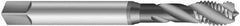 Emuge - #12-24 UNC 3 Flute 2B Modified Bottoming Spiral Flute Tap - Cobalt, Oxide Finish, 3.15" OAL, Right Hand Flute, Right Hand Thread, Series Enorm-VA - Caliber Tooling