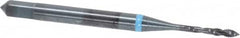 Emuge - #1-72 UNF 2 Flute 3B Modified Bottoming Spiral Flute Tap - Cobalt, Oxide Finish, 1.772" OAL, Right Hand Flute, Right Hand Thread, Series Enorm-VA - Caliber Tooling