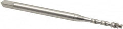 Emuge - #4-40 UNC 2 Flute 2B Bottoming Spiral Flute Tap - Cobalt, Bright Finish, 2.205" OAL, Right Hand Flute, Right Hand Thread, Series Enorm Z - Caliber Tooling