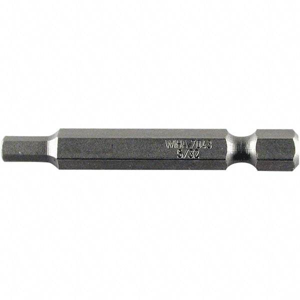 Wiha - 2.5mm Hex Power Bit - 1/4" Drive, 50mm OAL - Caliber Tooling