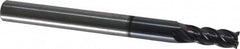 ProMax - 5/32", 4 Flute, Single End, Solid Carbide, 0.01" Corner Radius End Mill - 2" OAL, 40° Helix, Right Hand Flute, 3/8" LOC, Right Hand Cut - Caliber Tooling