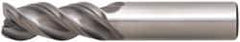 Niagara Cutter - 7/32", 3 Flute, Single End, Solid Carbide, 0.01" Corner Radius End Mill - 2-1/2" OAL, 45° Helix, Right Hand Flute, 3/4" LOC, Right Hand Cut - Caliber Tooling