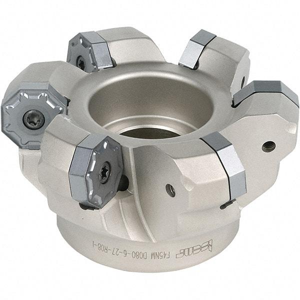 Iscar - 8.49" Cut Diam, 2-1/2" Arbor Hole, 0.217" Max Depth of Cut, 45° Indexable Chamfer & Angle Face Mill - 12 Inserts, ONH.. Insert, Right Hand Cut, 12 Flutes, Series 16Mill - Caliber Tooling