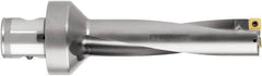 Komet - 160mm Max Drill Depth, 5xD, 31.8mm Diam, Indexable Insert Drill - 2 Inserts, ABS 63 Modular Connection Shank - Caliber Tooling