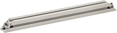 80/20 Inc. - 25mm Wide, Open Shelving Accessory/Component - Aluminum, Clear Anodized Finish, 320mm Long, Use with 2525 - Caliber Tooling