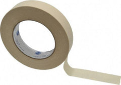 Intertape - 1" Wide x 60 Yd Long Tan Paper Masking Tape - Series PG505, 5.8 mil Thick, 20 In/Lb Tensile Strength - Caliber Tooling