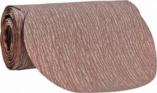 Norton - 6" Diam, 280 Grit Aluminum Oxide Adhesive PSA Disc - Very Fine Grade, Natural, B Weighted Backing, Flexible - Caliber Tooling