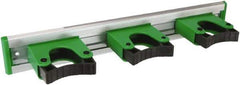 Unger - 3-1/4" Projection, 2" High, Aluminum & Plastic, Tool Holder - 14" Long, 3 Holders - Caliber Tooling