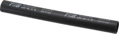 Thomas & Betts - 6" Long, 3:1, Polyolefin Heat Shrink Electrical Tubing - Black - Caliber Tooling