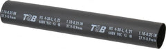 Thomas & Betts - 9" Long, 3:1, Polyolefin Heat Shrink Electrical Tubing - Black - Caliber Tooling