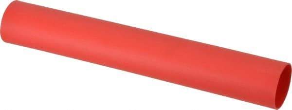 Thomas & Betts - 9" Long, 3:1, Polyolefin Heat Shrink Electrical Tubing - Red - Caliber Tooling