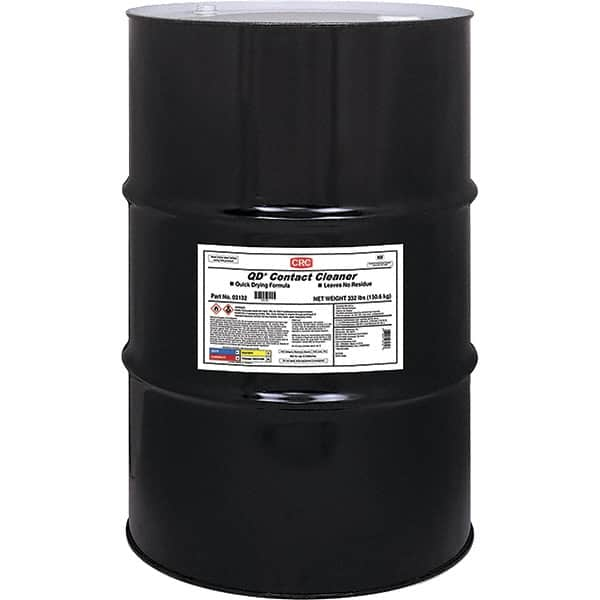 CRC - 55 Gallon Drum Contact Cleaner - 0°F Flash Point, 22,600 Volt Dielectric Strength, Flammable, Food Grade, Plastic Safe - Caliber Tooling