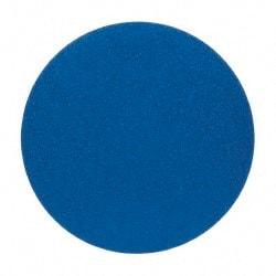 Norton - 20" Diam, 40 Grit Zirconia Alumina Adhesive PSA Disc - Very Coarse, Blue, Y Weighted Cloth Backing, Flexible - Caliber Tooling