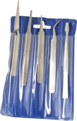 Value Collection - Stainless Steel Tweezer Set - 5 Piece - Caliber Tooling