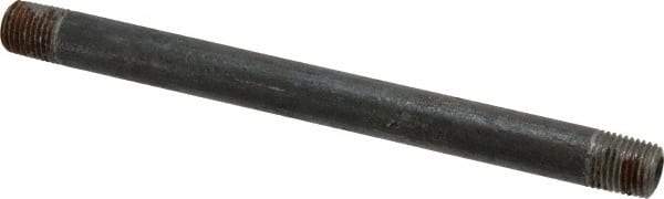 Value Collection - Schedule 80, 1/4" Diam x 6-1/2" Long Black Pipe Nipple - Threaded - Caliber Tooling