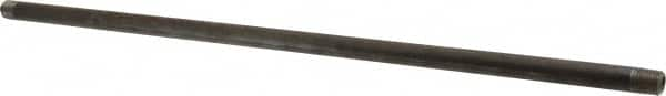 Value Collection - Schedule 80, 1/4" Diam x 18" Long Black Pipe Nipple - Threaded - Caliber Tooling