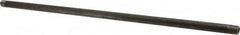 Value Collection - Schedule 80, 1/4" Diam x 18" Long Black Pipe Nipple - Threaded - Caliber Tooling