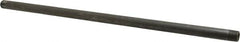 Made in USA - Schedule 80, 3/8" Diam x 18" Long Black Pipe Nipple - Threaded - Caliber Tooling