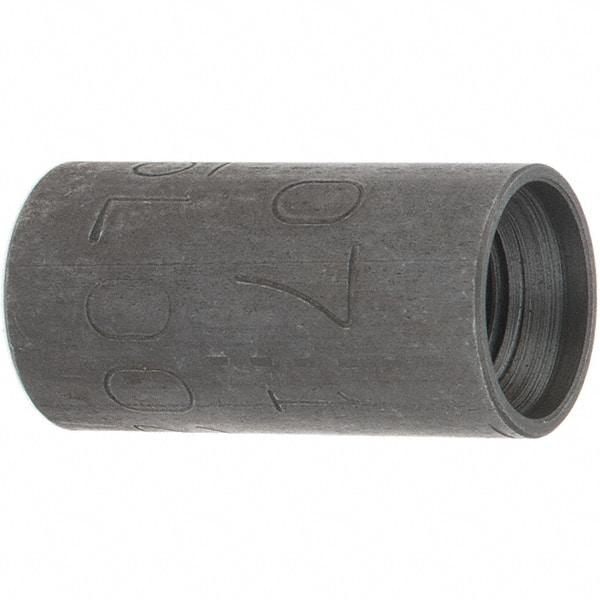 Made in USA - Size 1/8", Class 300, Steel Black Pipe Coupling - 300 psi, Threaded End Connection - Caliber Tooling