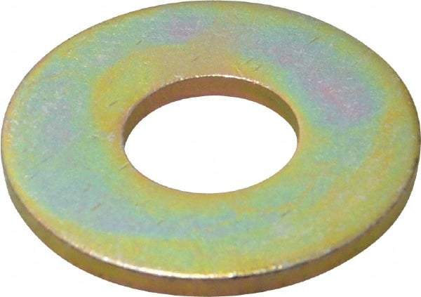 Made in USA - 5/8" Screw, Grade 8 Alloy Steel USS Flat Washer - 0.681" ID x 1.78" OD, 0.16" Thick, Zinc Yellow Dichromate Finish - Caliber Tooling