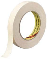 3M - 3" Wide x 60 Yd Long Tan Paper Masking Tape - Series 231, 7.6 mil Thick, 28 In/Lb Tensile Strength - Caliber Tooling