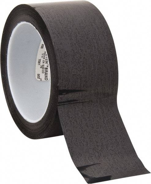 3M - 72 Yds. x 2", Black Polyester Film Tape - 850 Series, 1.9 mil Thick, 28 Lb./Inch Tensile Strength - Caliber Tooling