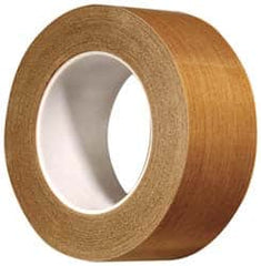 3M - 36 Yd Long x 12" Wide, Series 5453, Brown Silicone Glass Cloth/PTFE Tape - 8.2 mil Thick, 175 Lb/In Tensile Strength - Caliber Tooling